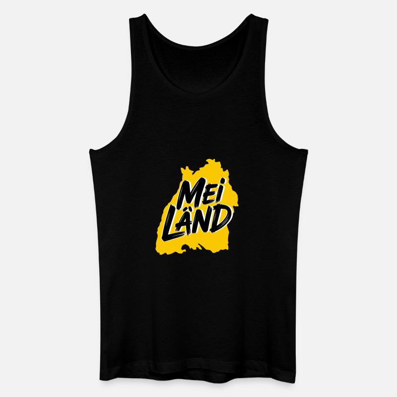 Mei Länd Baden-Württemberg - Männer Bio Tank Top - Schwarz