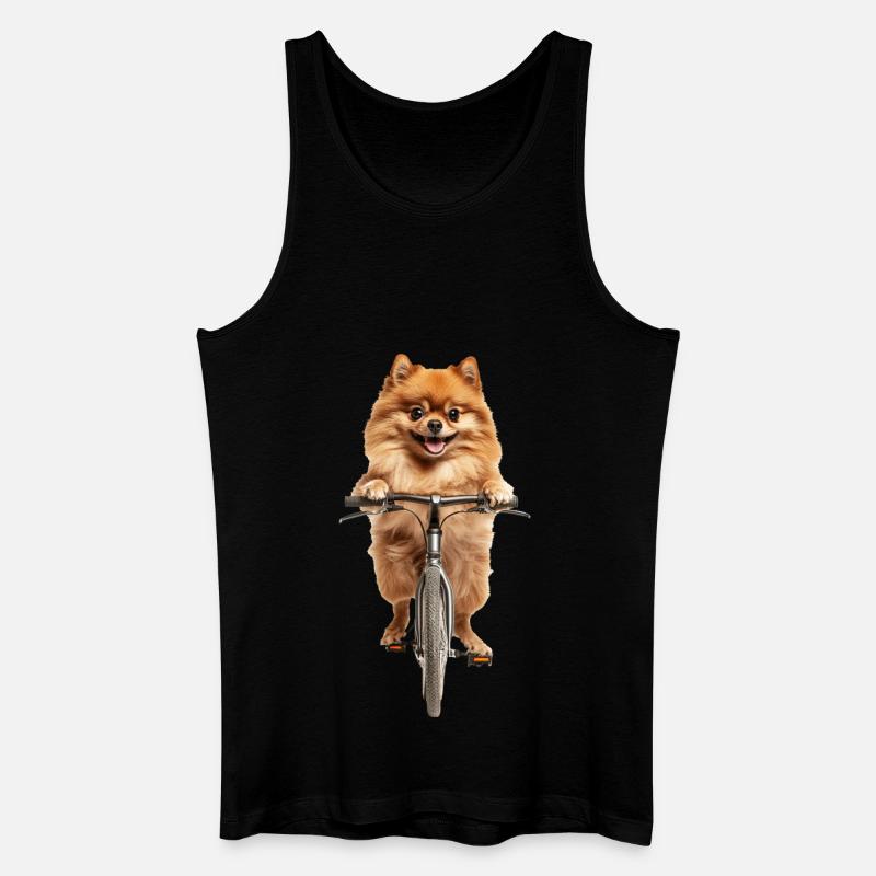 Zwergspitz - Männer Bio Tank Top - Schwarz