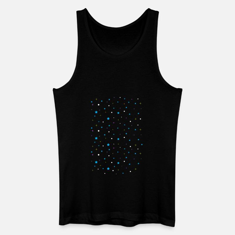 sternenhimmel - Männer Bio Tank Top - Schwarz