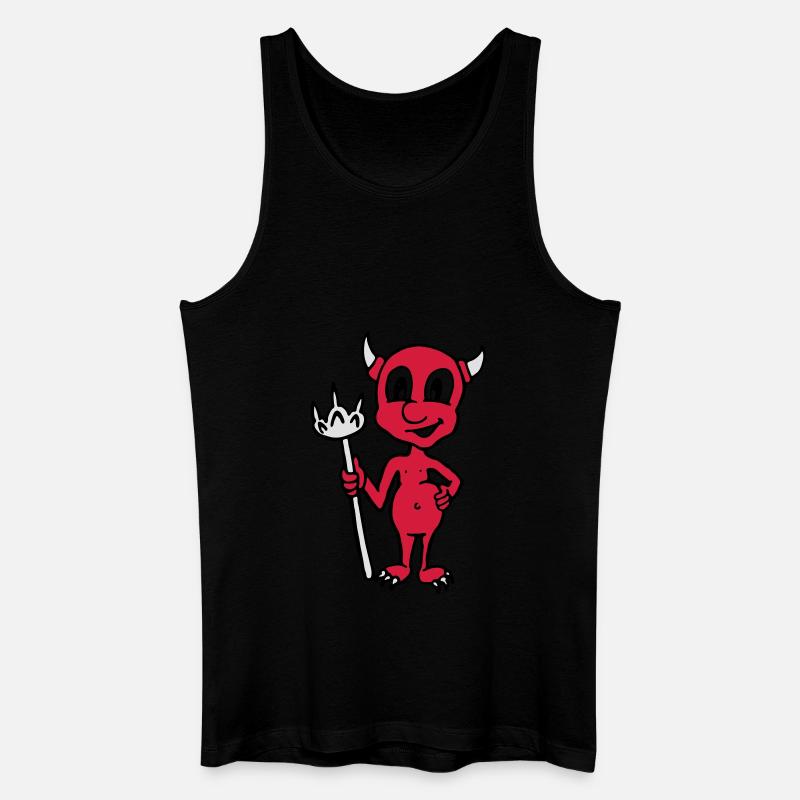 Little Devil - Männer Bio Tank Top - Schwarz
