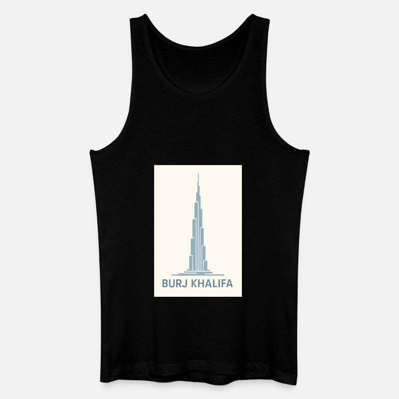 Burj Khalifa - Männer Bio Tank Top - Schwarz