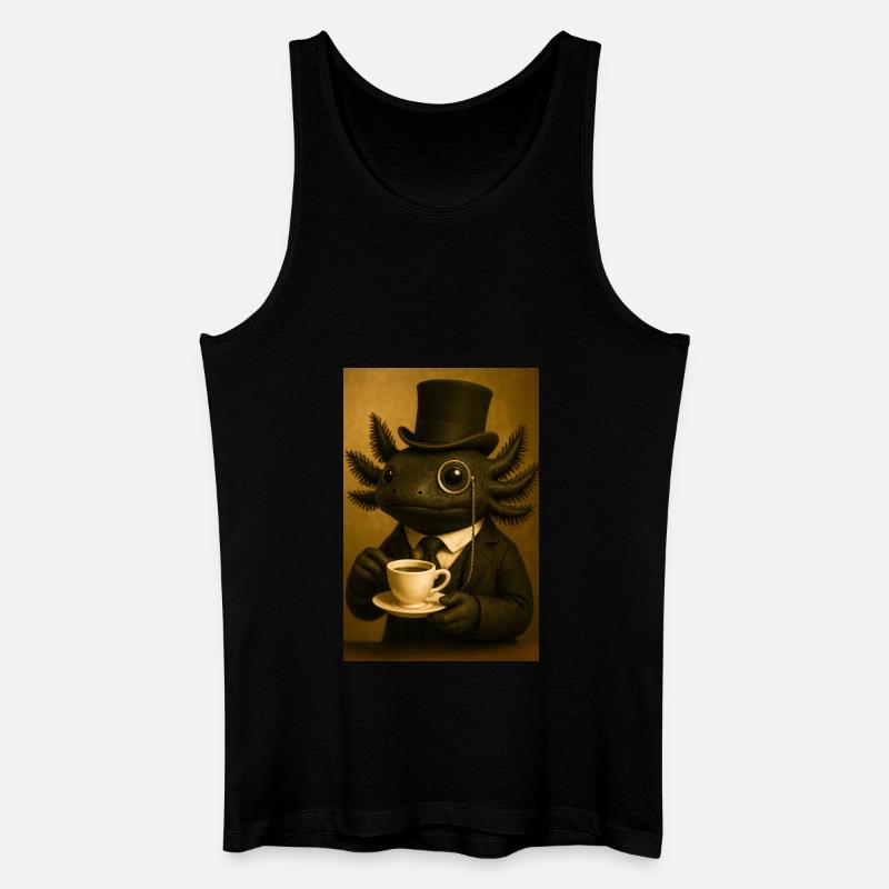Raffiniertes Axolotl-Gebräu - Männer Bio Tank Top - Schwarz