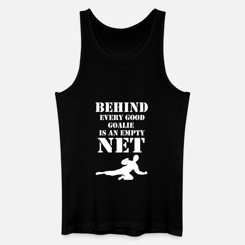 Floorball Goalkeeper - Männer Bio Tank Top - Schwarz