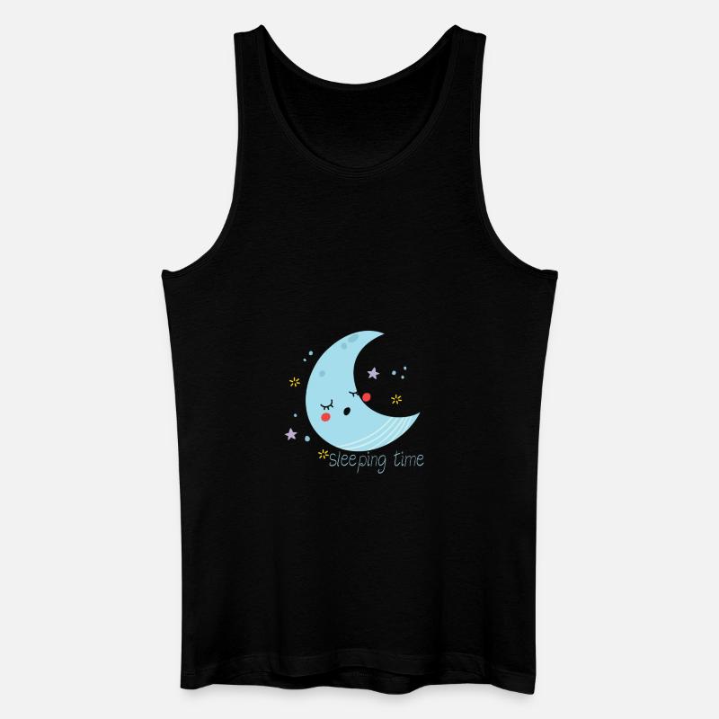 sleeping time - Männer Bio Tank Top - Schwarz