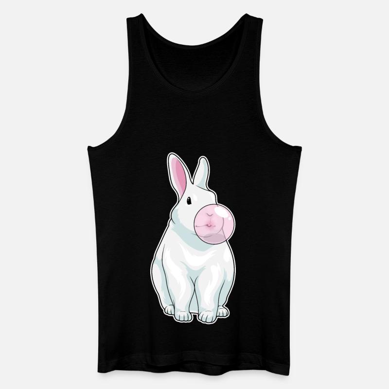 Hase Kaugummi - Männer Bio Tank Top - Schwarz