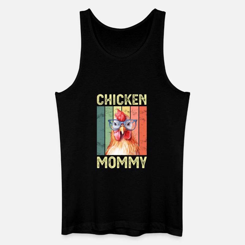 Huhn Hühner - Männer Bio Tank Top - Schwarz