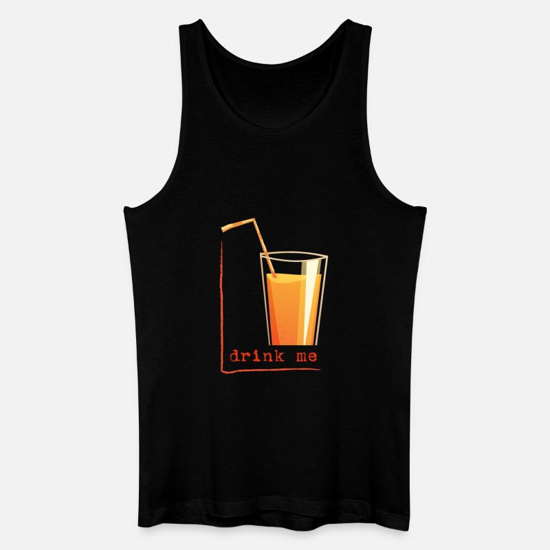 drink me in a frame - Männer Bio Tank Top - Schwarz