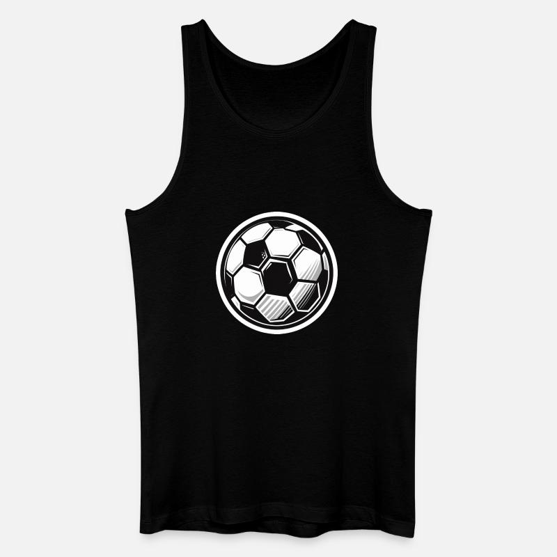 Fußball - Männer Bio Tank Top - Schwarz