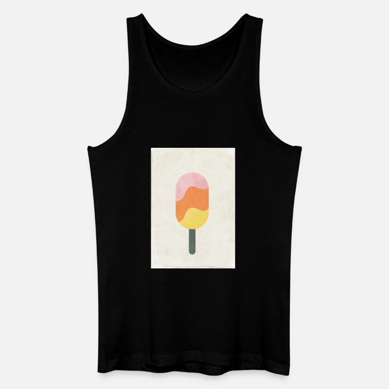 Eis - Männer Bio Tank Top - Schwarz