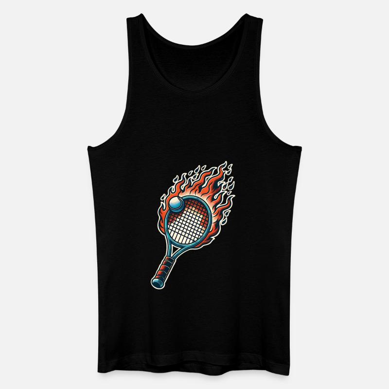 Badminton - Männer Bio Tank Top - Schwarz