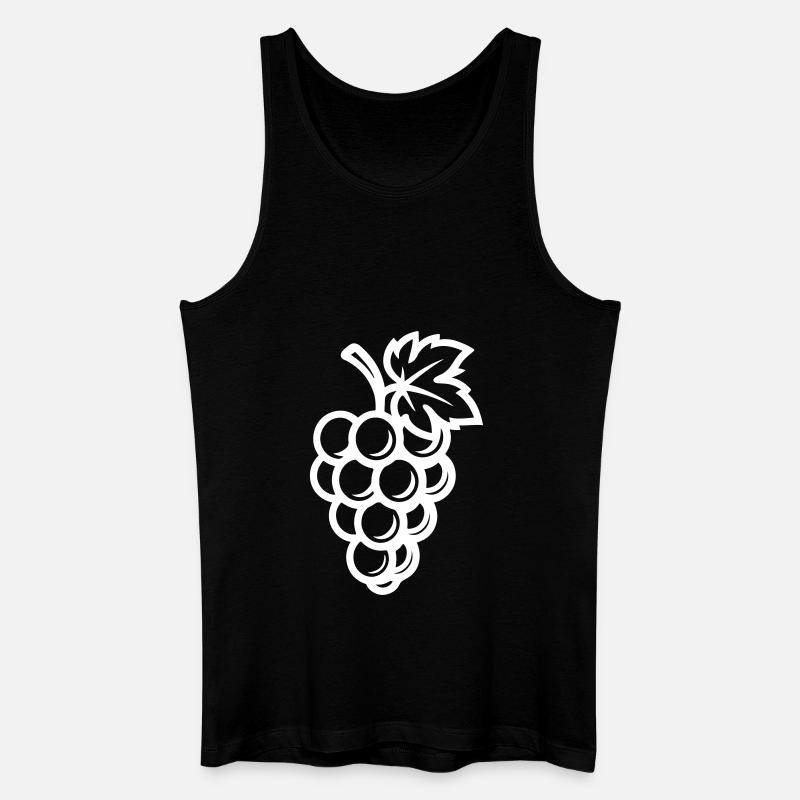 Weintrauben Trauben Obst - Männer Bio Tank Top - Schwarz