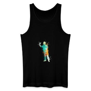 Splash Darts Design For Darts Players - Männer Bio Tank Top - Schwarz - Vorne
