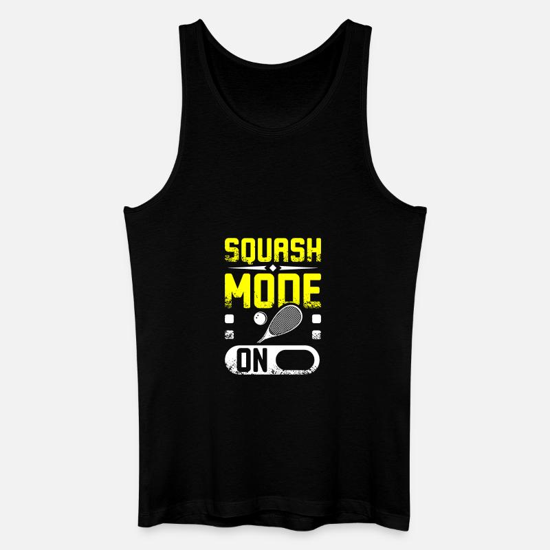 Squash mode on - Männer Bio Tank Top - Schwarz
