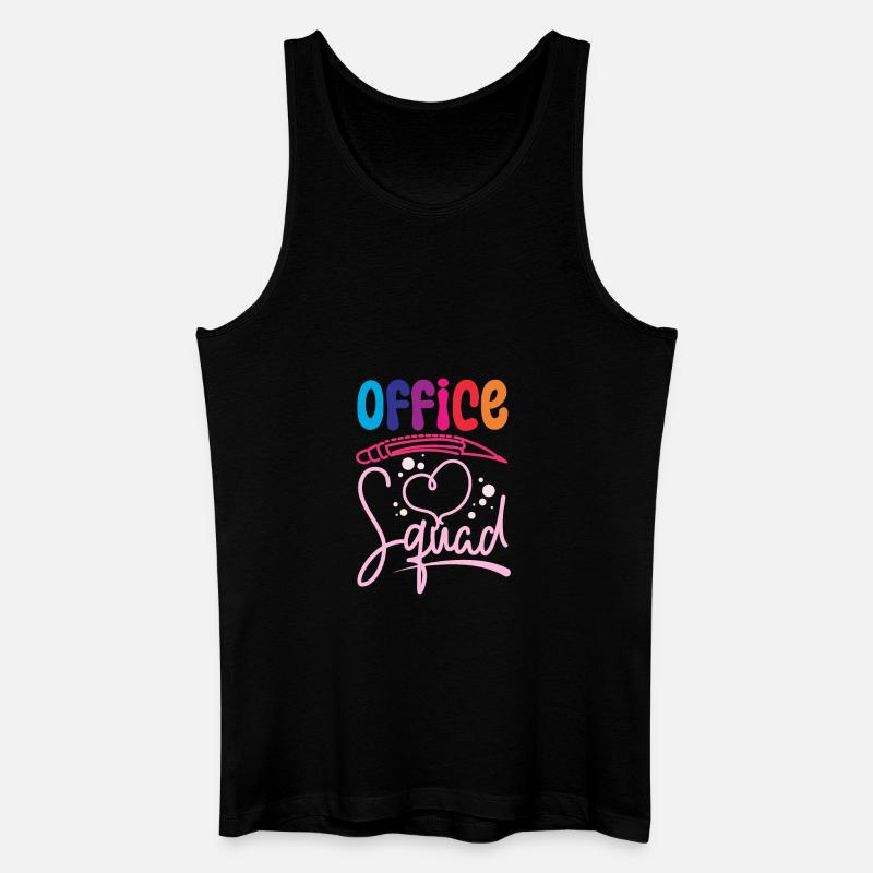 School Secretary Office squad - Männer Bio Tank Top - Schwarz