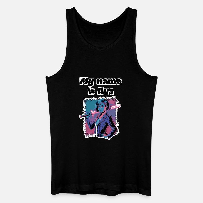 Mein Name ist Ava 2026 - Männer Bio Tank Top - Schwarz