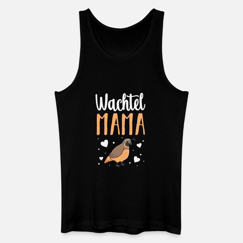 Wachtel - Männer Bio Tank Top - Schwarz