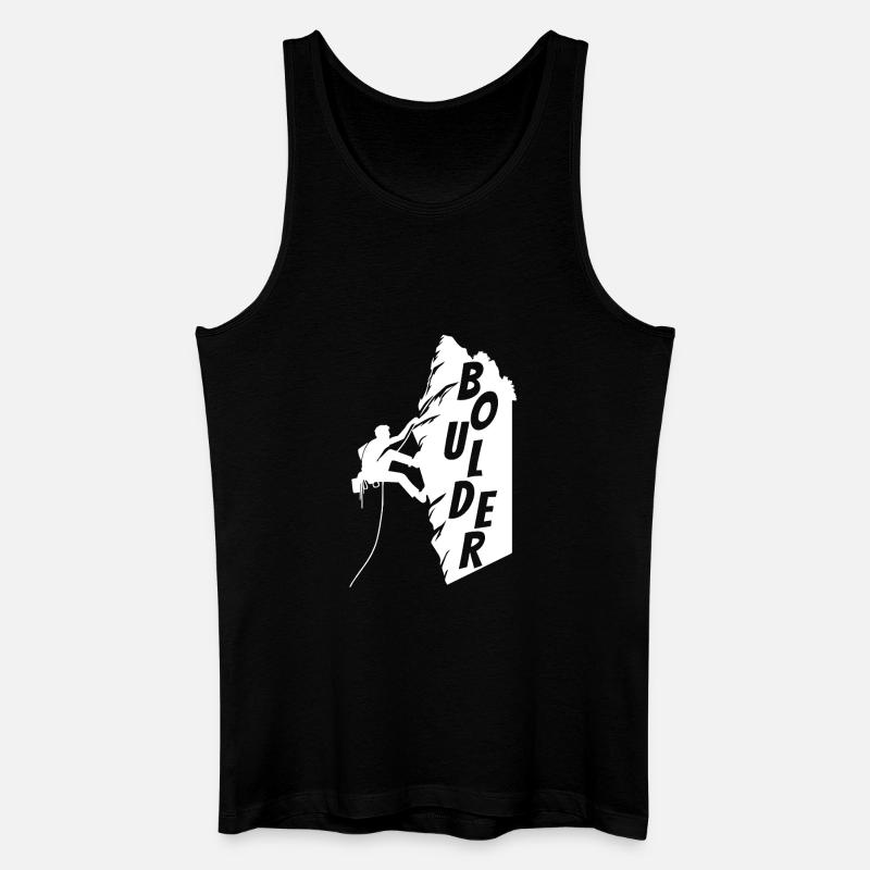 Kletterer Boulderer - Männer Bio Tank Top - Schwarz