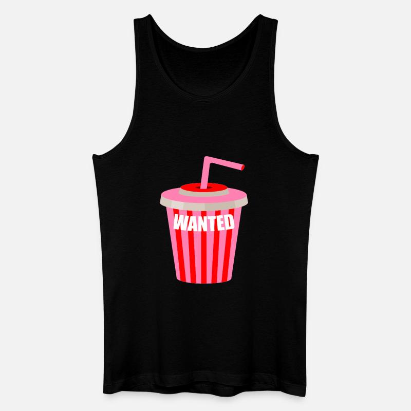 Milchshake gewünscht - Männer Bio Tank Top - Schwarz