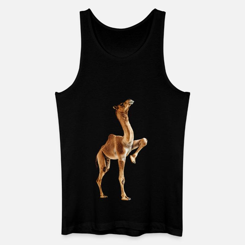 Kamel - Männer Bio Tank Top - Schwarz