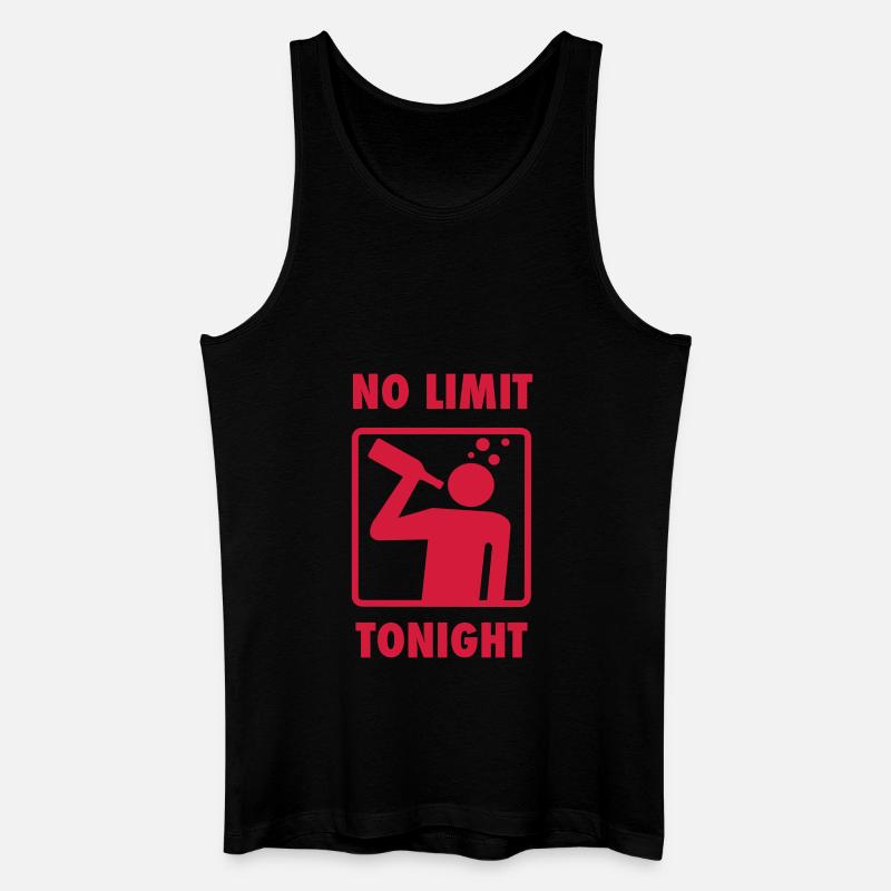 keine Begrenzung (oder fast) - Männer Bio Tank Top - Schwarz