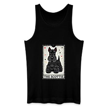 Der Scottie - Männer Bio Tank Top - Schwarz - Vorne