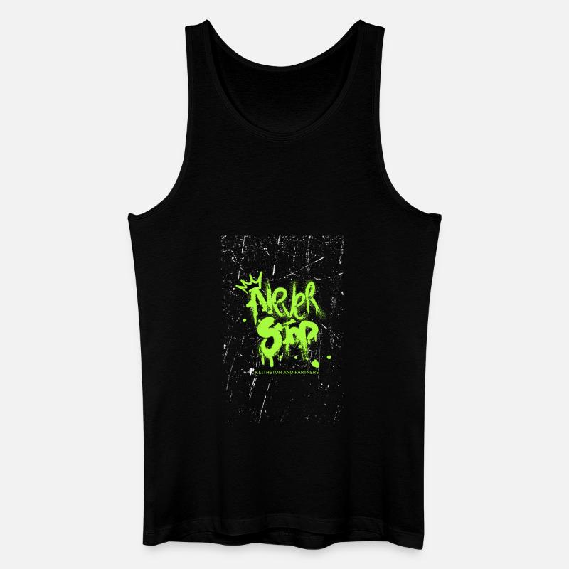 ENGLISCH NIE - Männer Bio Tank Top - Schwarz