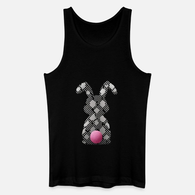 Easter Bunny - Männer Bio Tank Top - Schwarz