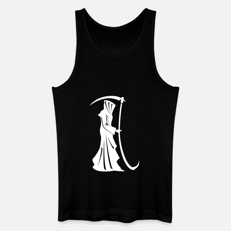 Sensenmann, Reaper - Männer Bio Tank Top - Schwarz