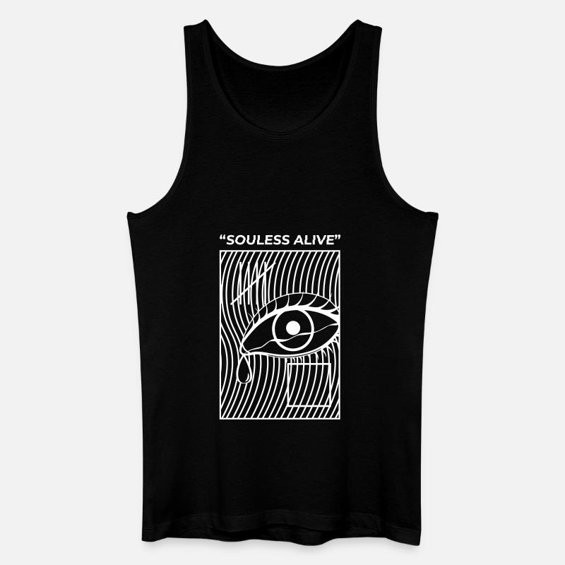 Souless Lebendig - Männer Bio Tank Top - Schwarz