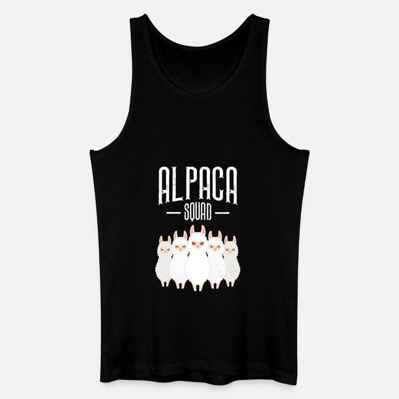 Alpaca Squad - Männer Bio Tank Top - Schwarz