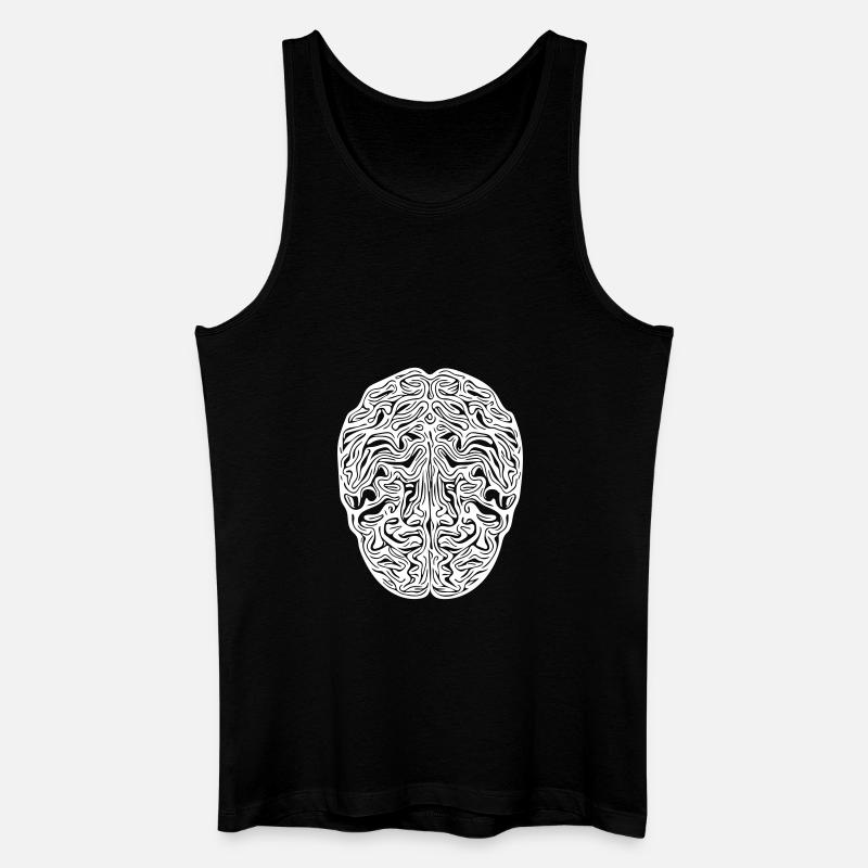 Brain - Anatomical Vector - Men’s Organic Tank Top - black