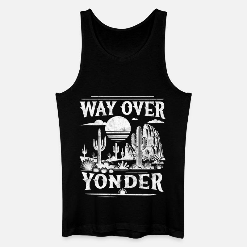Weit drüben - Männer Bio Tank Top - Schwarz
