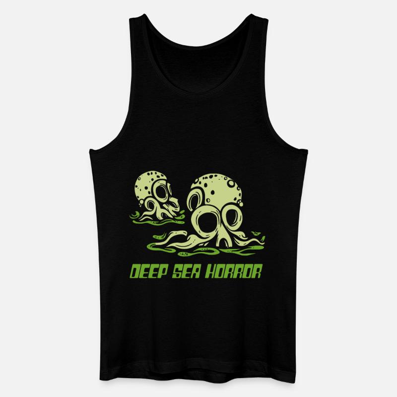 Tiefsee Horror Tentakel - Männer Bio Tank Top - Schwarz