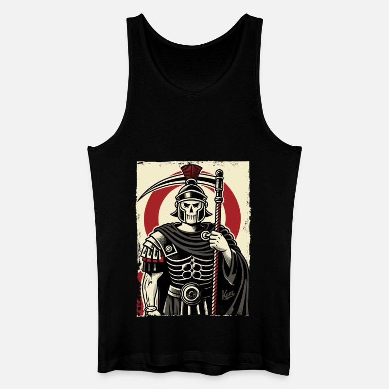 Römischer Sensemann Centurio - Männer Bio Tank Top - Schwarz