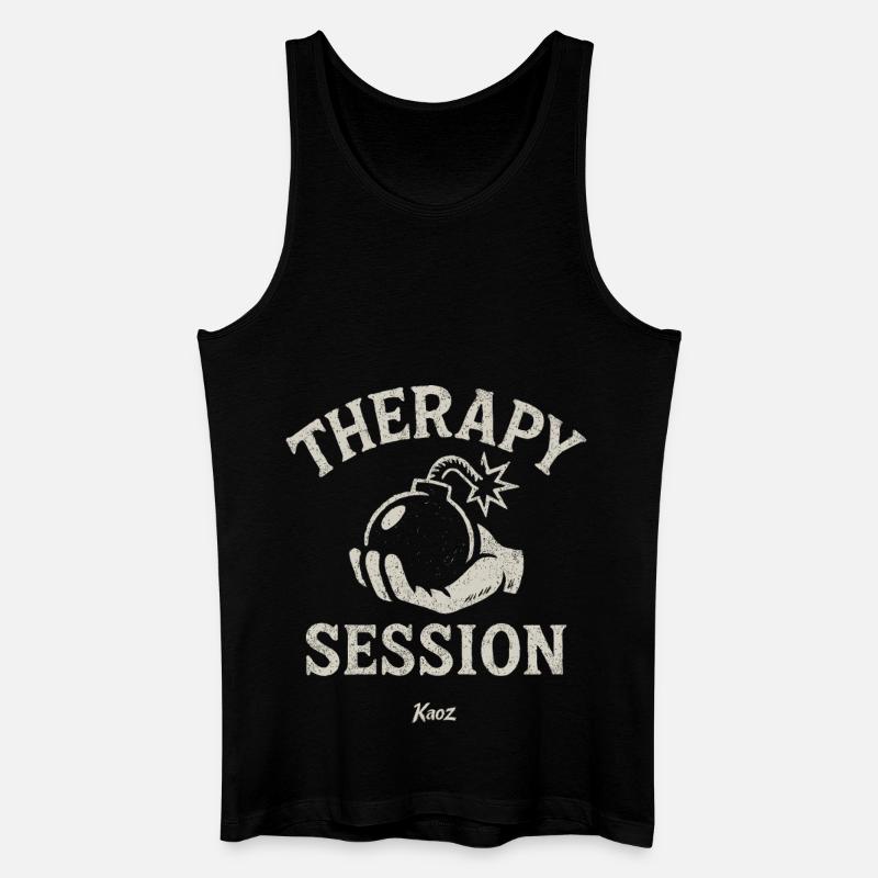 Hand holding therapy session bombshell - Men’s Organic Tank Top - black