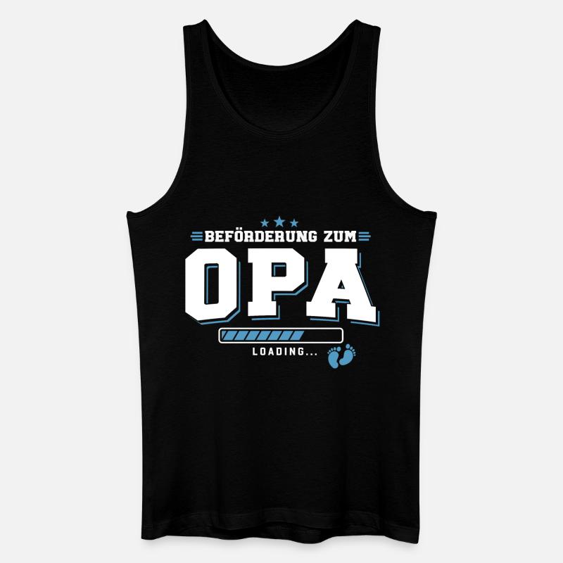 Beförderung zum Opa loading - Männer Bio Tank Top - Schwarz