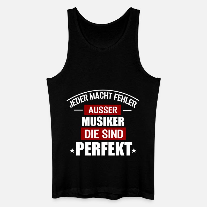 MUSIKER - Männer Bio Tank Top - Schwarz