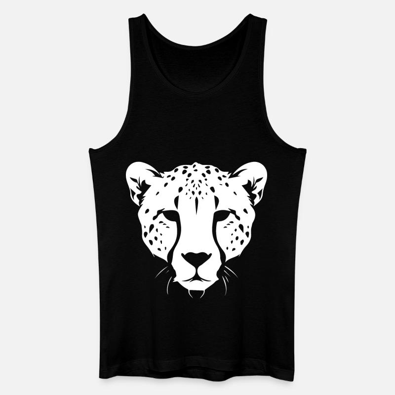 Gepard - Männer Bio Tank Top - Schwarz