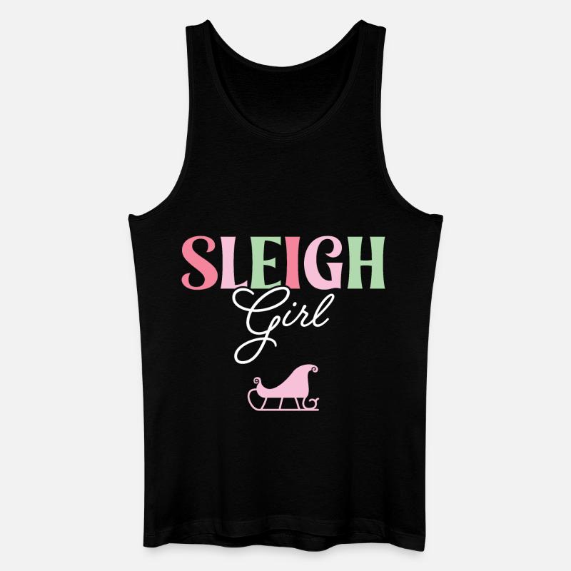 Schlittenmädchen - Männer Bio Tank Top - Schwarz
