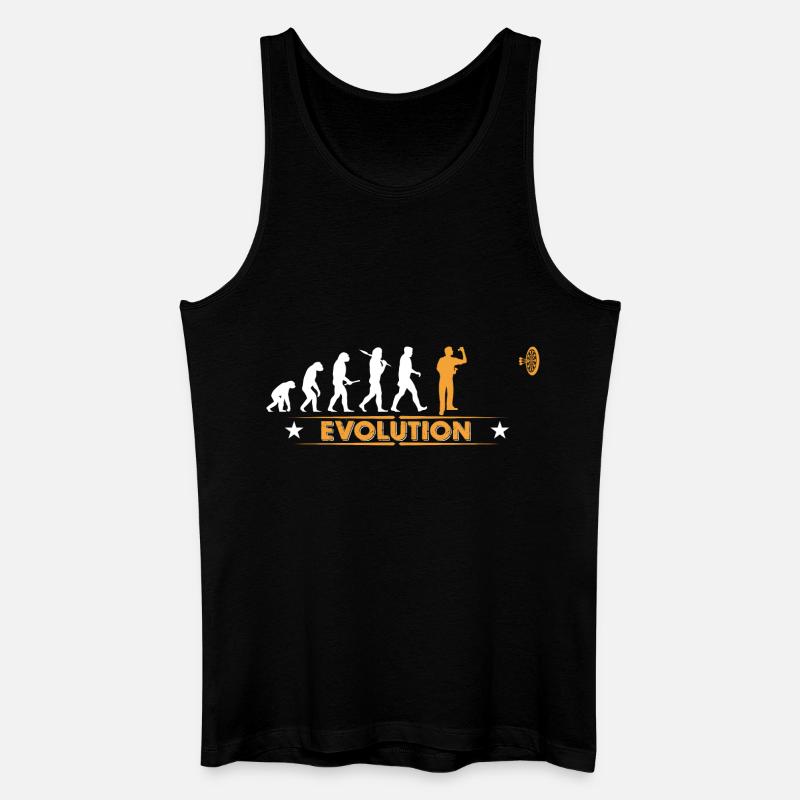Dart - Evolution - orange/weiss - Men’s Organic Tank Top - black