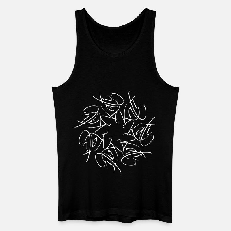 Kati Nom Nom Mandala - Débardeur bio Homme - noir