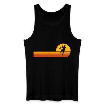 handball Sunrise handball player - Men’s Organic Tank Top - black - Front