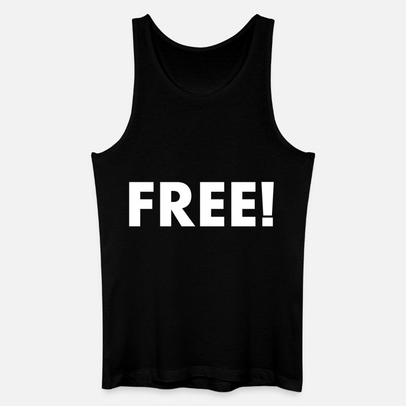 Free - Männer Bio Tank Top - Schwarz