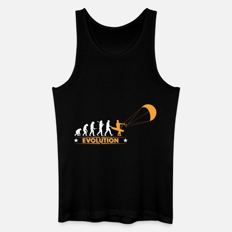 Kitesurfing - evolution - Men’s Organic Tank Top - black