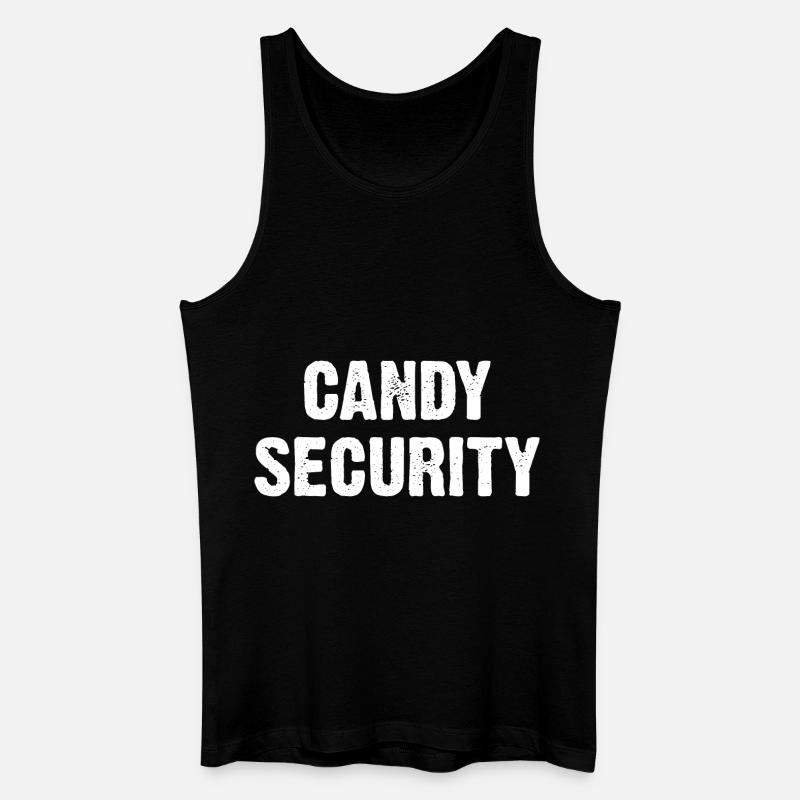 Candy Security - Männer Bio Tank Top - Schwarz
