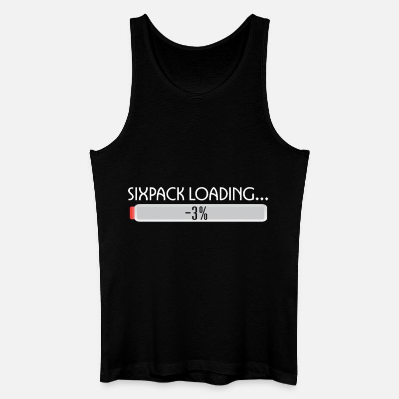 SIXPACK LOADING-2 - Männer Bio Tank Top - Schwarz