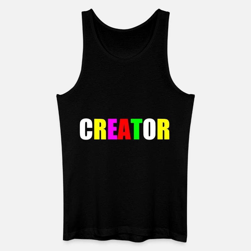 Creator - Männer Bio Tank Top - Schwarz