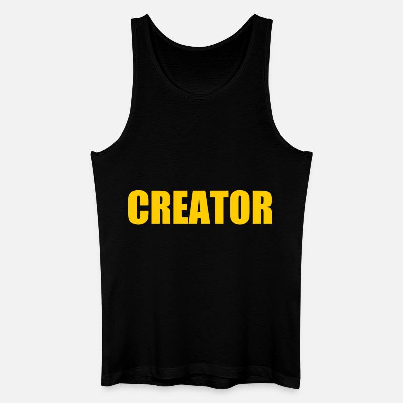 Creator - Männer Bio Tank Top - Schwarz