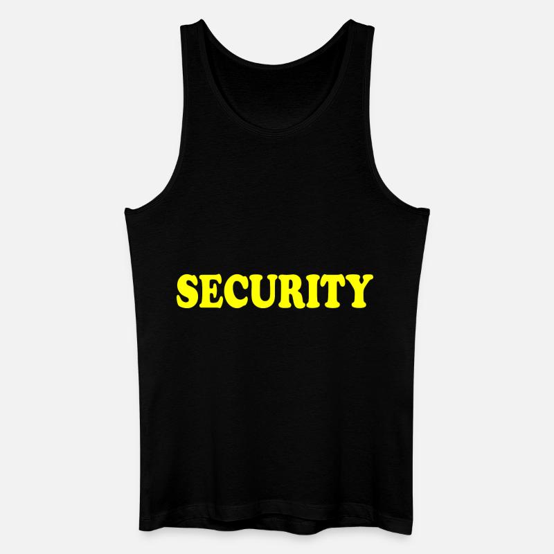 Security - Männer Bio Tank Top - Schwarz