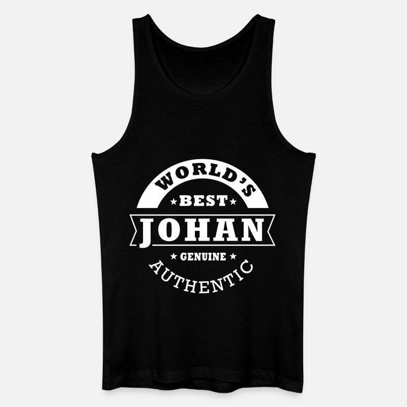 Johan, johan - Männer Bio Tank Top - Schwarz